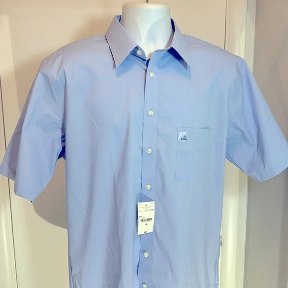 NWT Stafford Short Sleeve Shirt LG - Picture 4 of 10